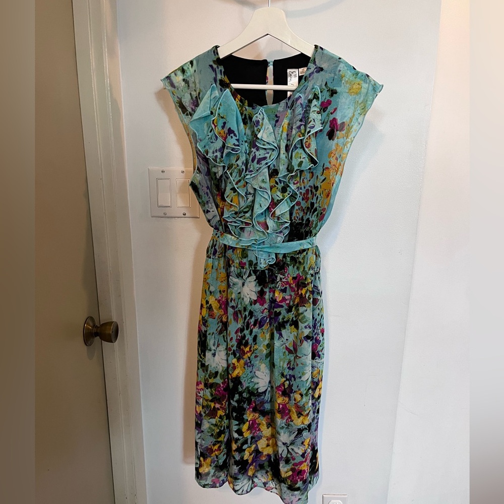 Beautiful Floral Ruffle Dress